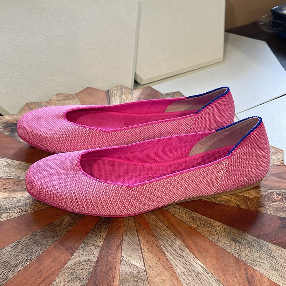 Rothy's The Square Retired. Strawberry Ice pink flat size 8 - Picture 4 of 10